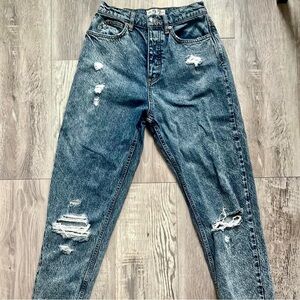 27” Free People high-waisted distressed jeans